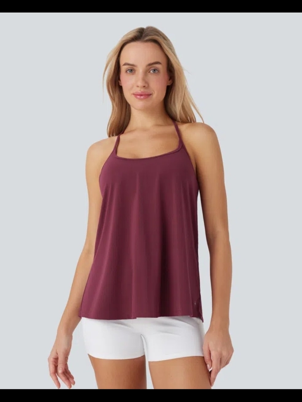 SoftlyZero™ Airy Halter Draped InstantCool Yoga Sports Top - Picture 2 of 7